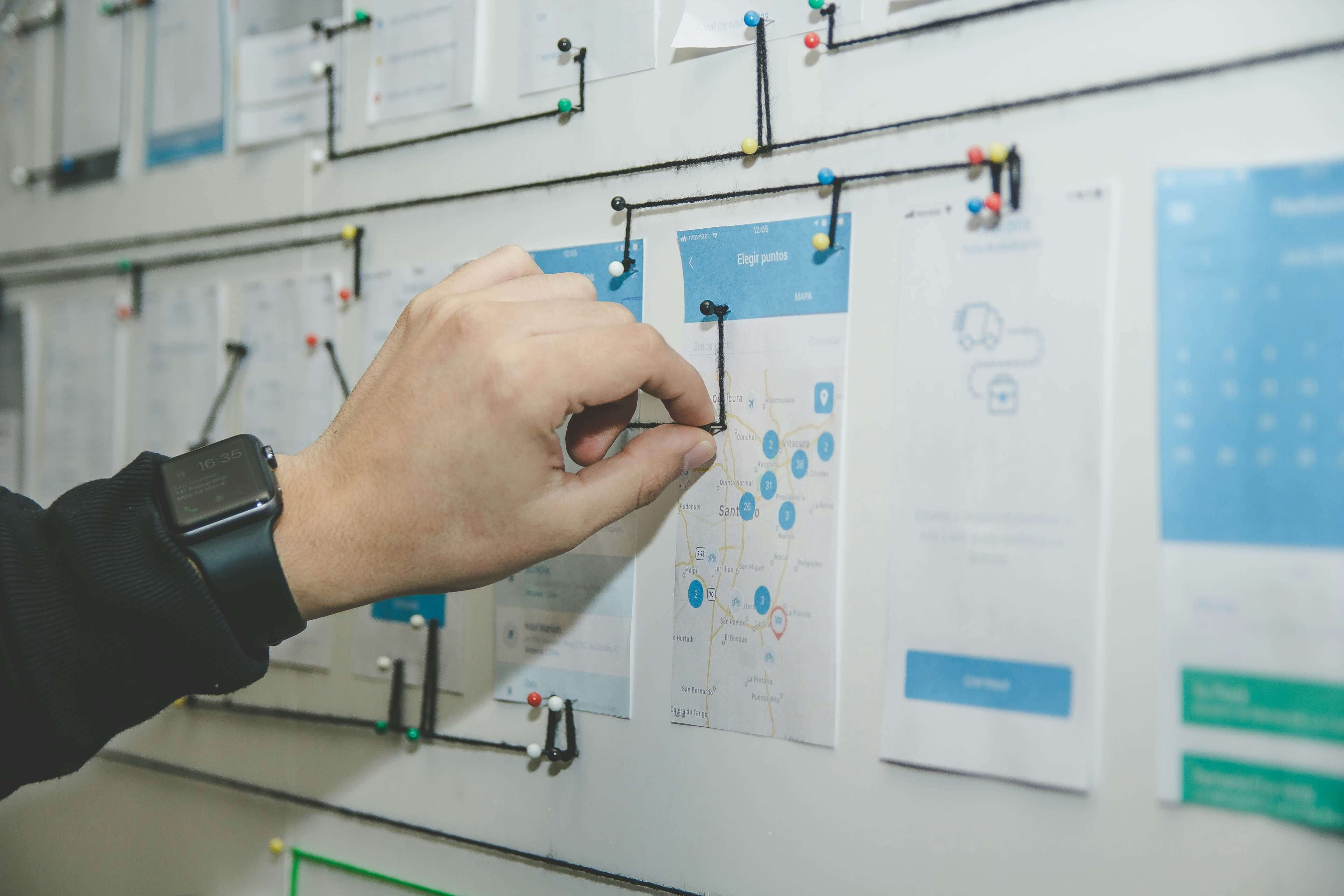 Work in a software company designed and structured an app for field staff.
